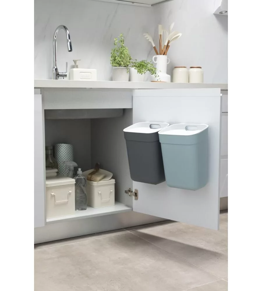 PATTUMIERA "READY" KETER GRIGIO SCURO - 10 LITRI - 25x18.6x32.9 CM